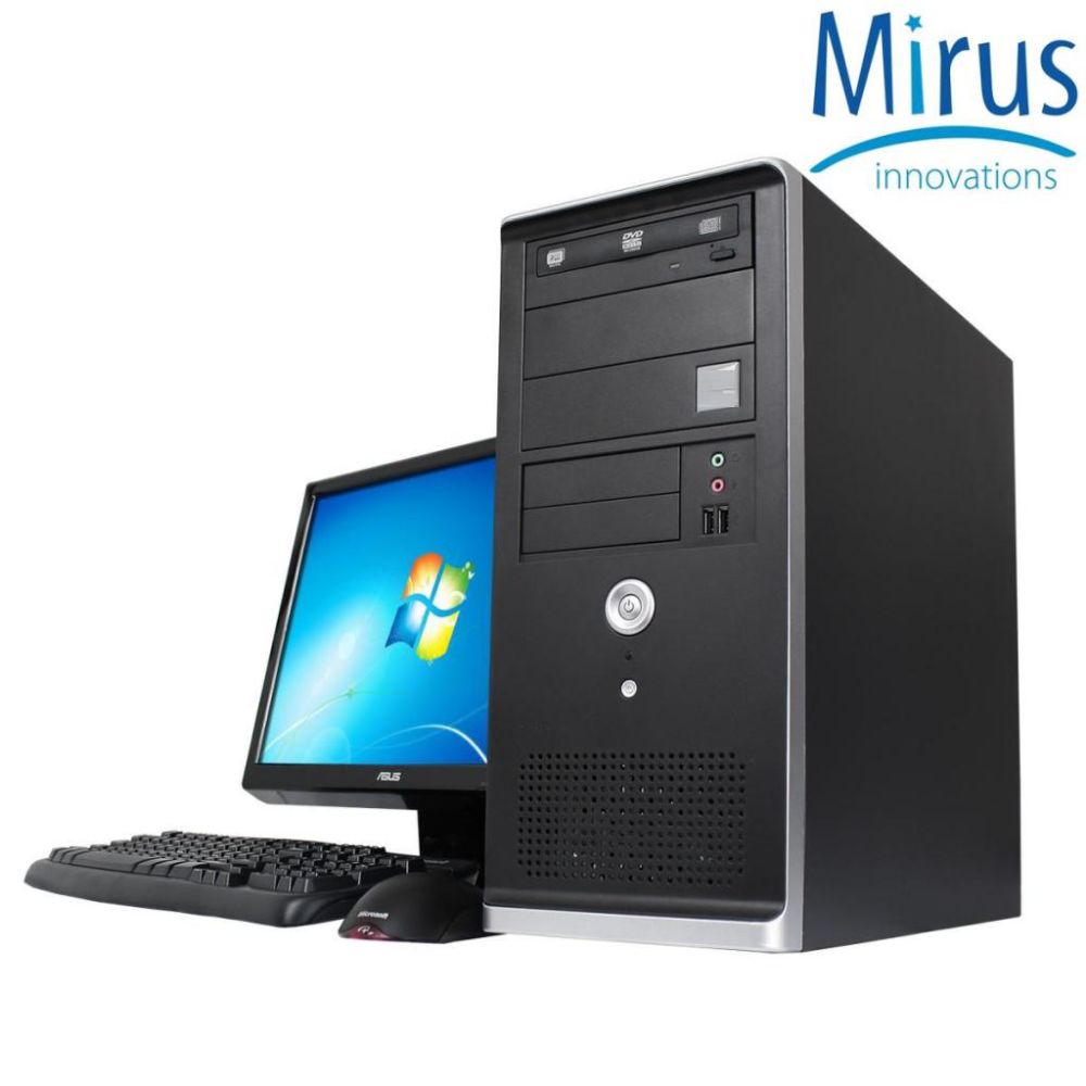 Mirus High-Level Desktop: Intel Core i3-2120 3.30GHz, 4GB, 500GB, DVD+/-RW, Windows 7 Home, w/ Keyboard, Mouse, and 19" Monitor at Sears.com