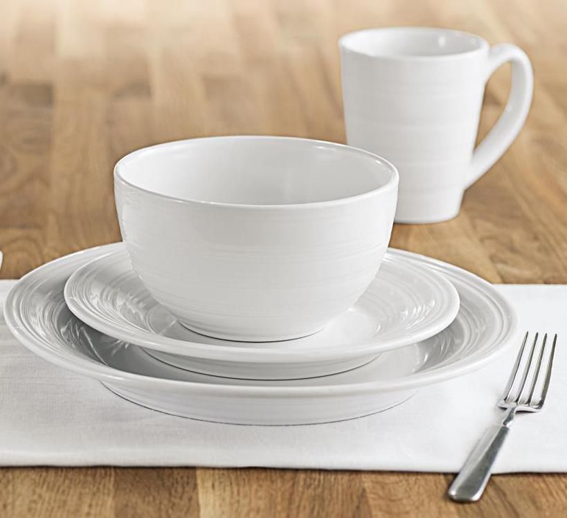 Sandra by Sandra Lee 16pc White Dinnerware Set at Sears.com