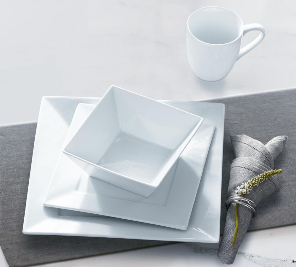 Sandra by Sandra Lee 16pc Square Porcelain Dinnerware Set at Sears.com
