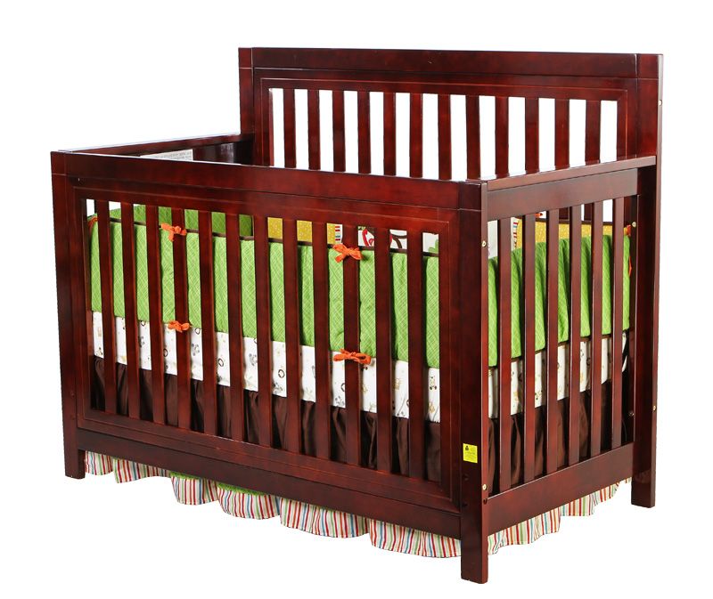 Dream On Me Mia Moda, Jillian 4 in 1 Kingston Convertible Crib, Cherry