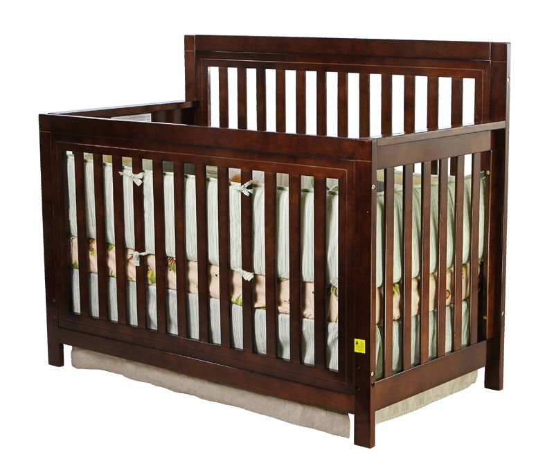 Dream On Me Mia Moda, Jillian 4 in 1 Kingston Convertible Crib, Espresso