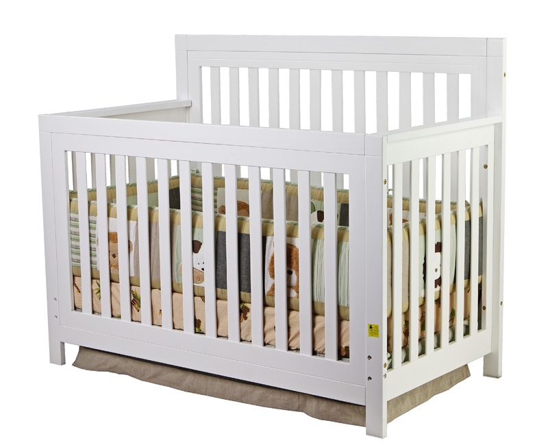 Dream on Me Mia Moda, Jillian 4 in 1 Kingston Convertible Crib, White at Kmart.com