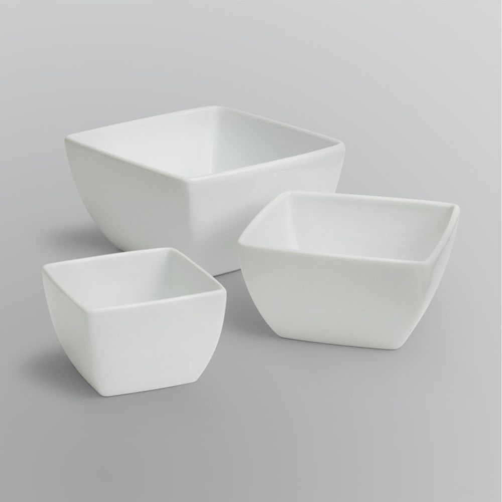 Sandra by Sandra Lee Square Condiment Bowl Set - 3 Pc.