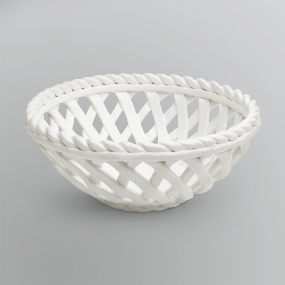 Sandra by Sandra Lee Ceramic Woven Breadbasket
