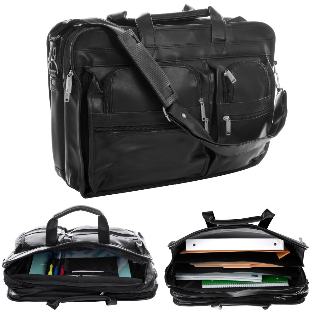 Toppers 12 Compartment Executive Brief Bag - Black at Sears.com