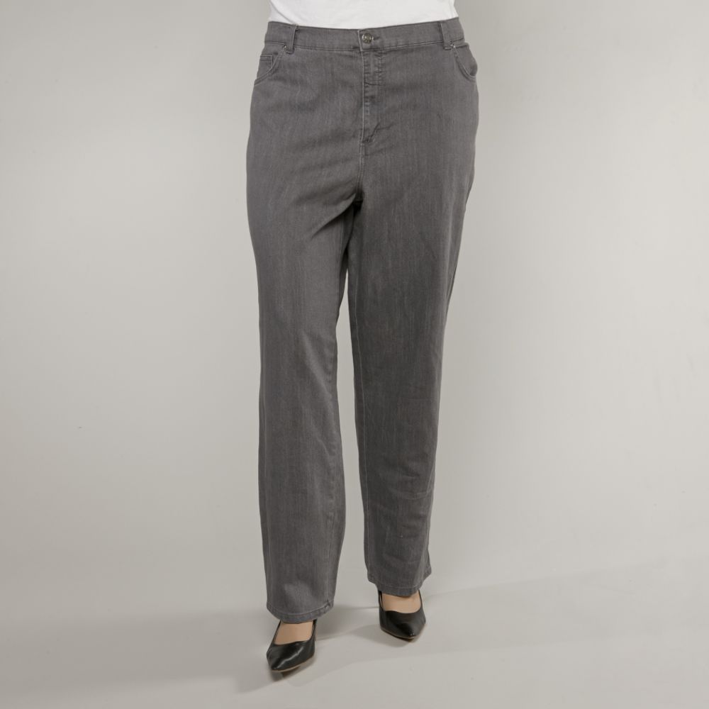 Basic Editions Women’s Plus 5-pocket Straight Leg Jean at Sears.com