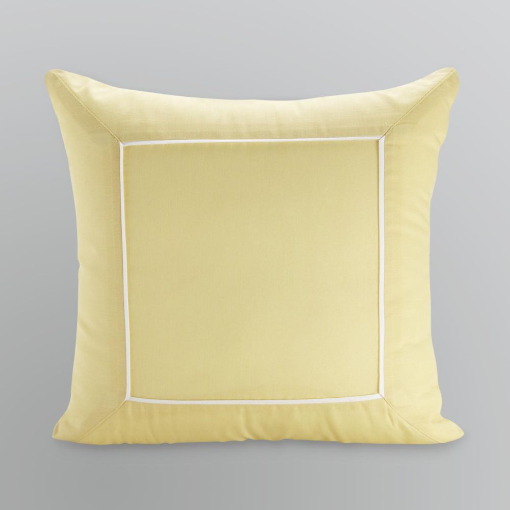 Cannon Square Yellow Piped Trim Decorative Pillow at Kmart.com