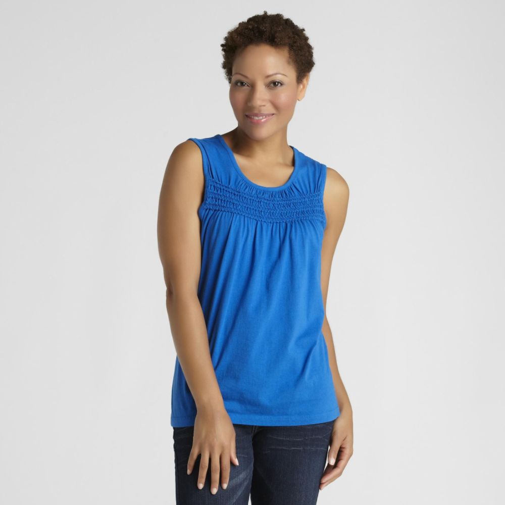 Basic Editions Women's Smocked Tank Top at Kmart.com
