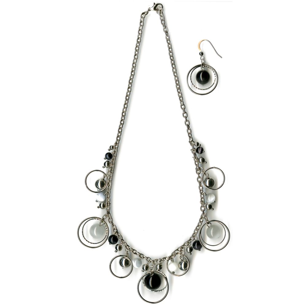 Jaclyn Smith Women’s Beaded Necklace and Earrings Set at Kmart.com