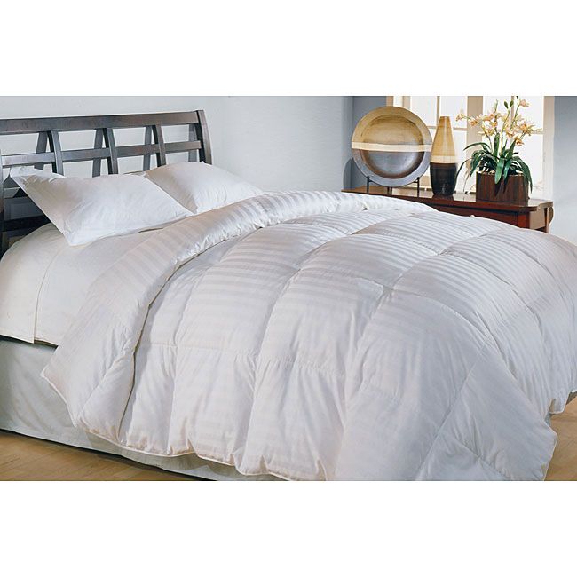 Blueridge Home Fashions 500 Thread Count Damask Stripe Alternative Down Comforter F/Q at Kmart.com