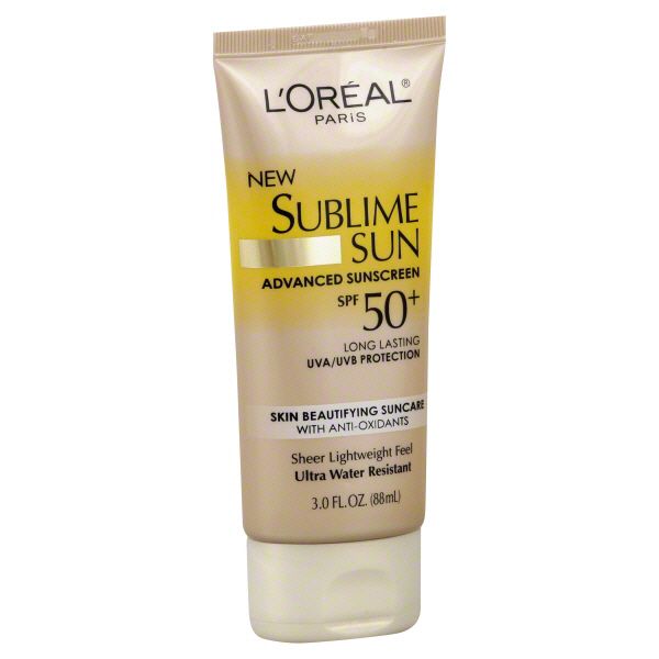 L'Oreal Sublime Sun Sunscreen, Advanced, SPF 50+, 3 fl oz (88 ml) at Sears.com