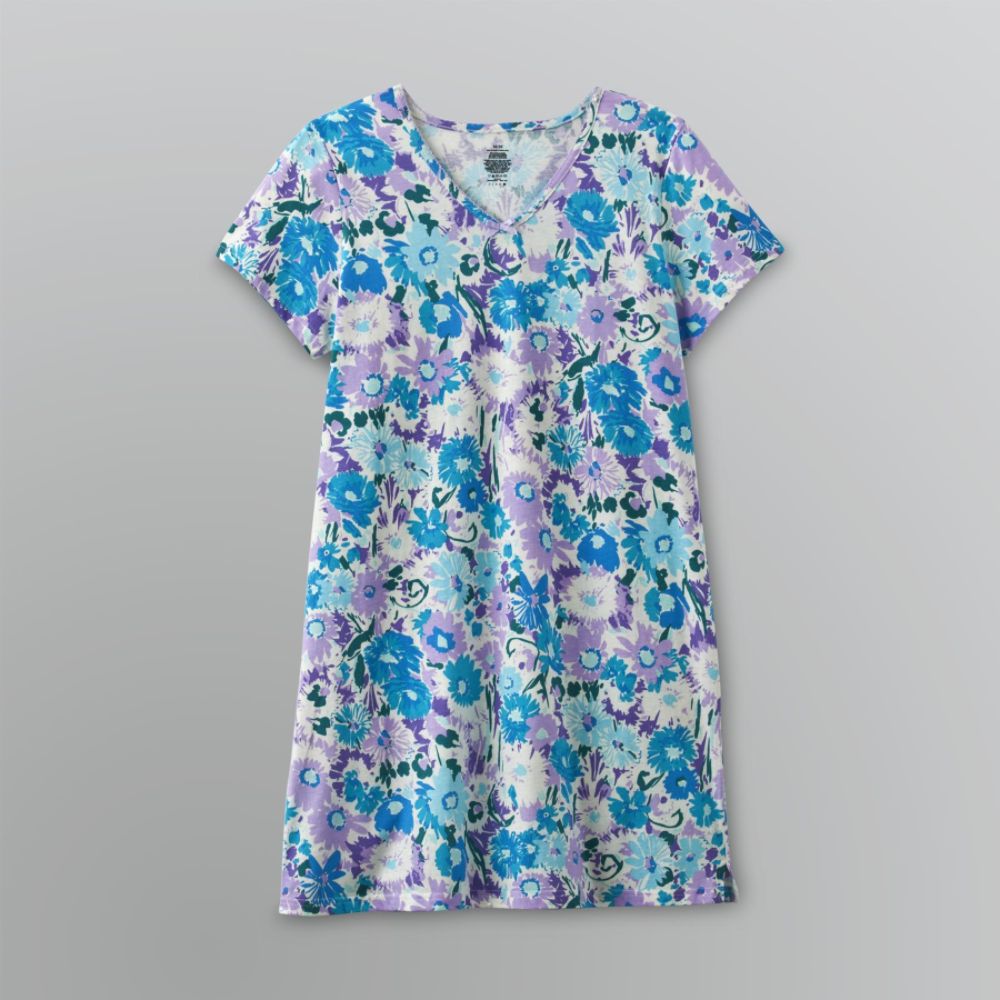 Pink K Women's Knit V-Neck Sleep Shirt at Kmart.com