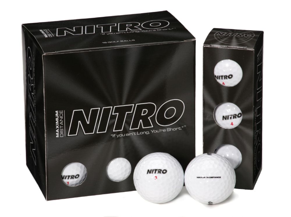 Nitro Max Distance Golf Ball - 18 Ball Pack - White at Sears.com