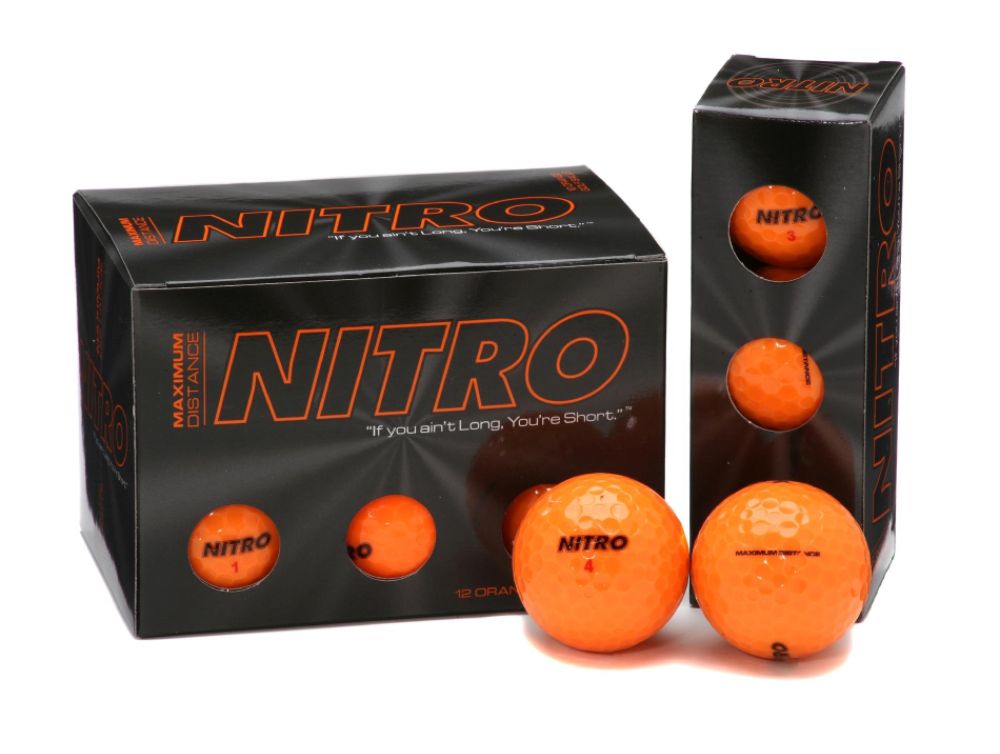 Nitro Max Distance Golf Balls - 12 Pack Orange at Sears.com