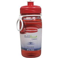 Rubbermaid&reg; RefillReuse Water Bottle, Mini, 14 Ounce, 1 bottle [14 oz (414 ml)]