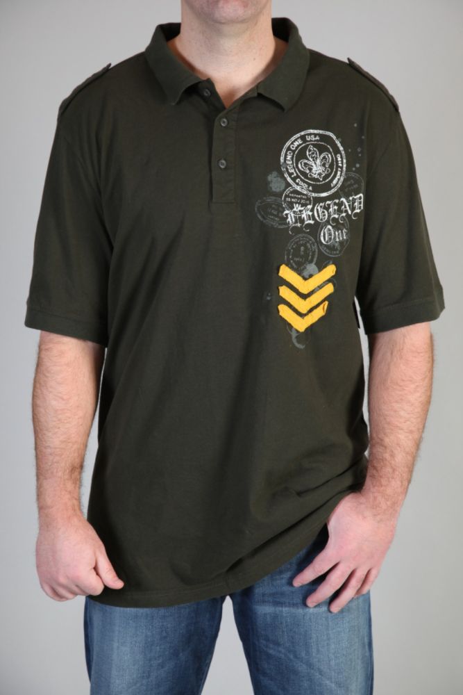 Legend One Men's Big & Tall Military Graphic Polo at Kmart.com