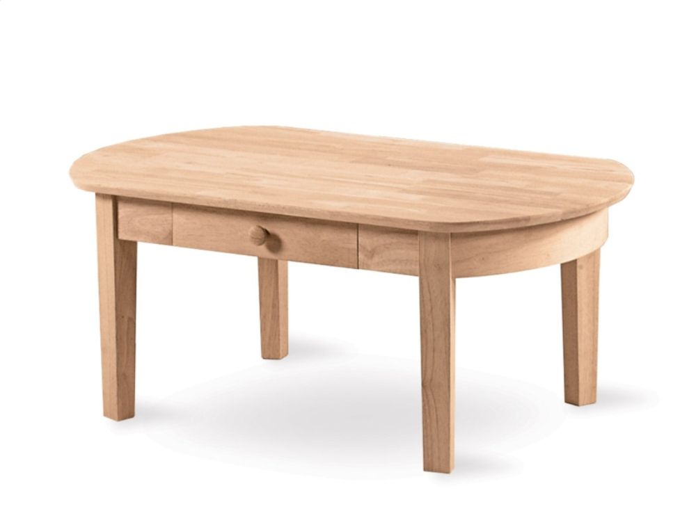 International Concepts Philips Oval Coffee Table Unfinished at Kmart.com