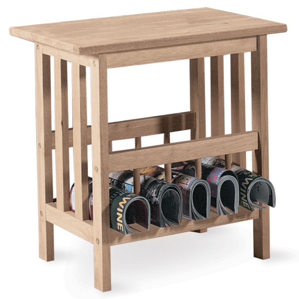International Concepts Mission Magazine End Table Unfinished at Kmart.com