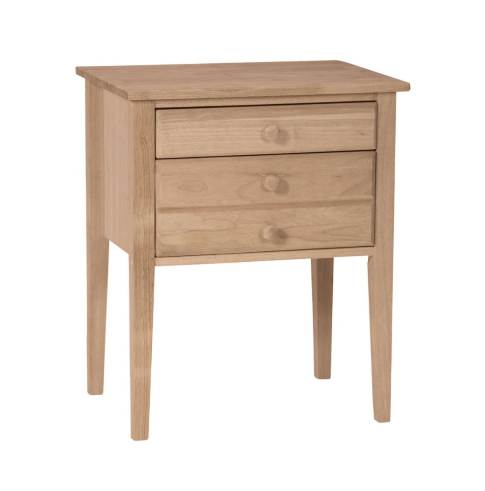 International Concepts Accent Table with Drawers Unfinished at Kmart.com