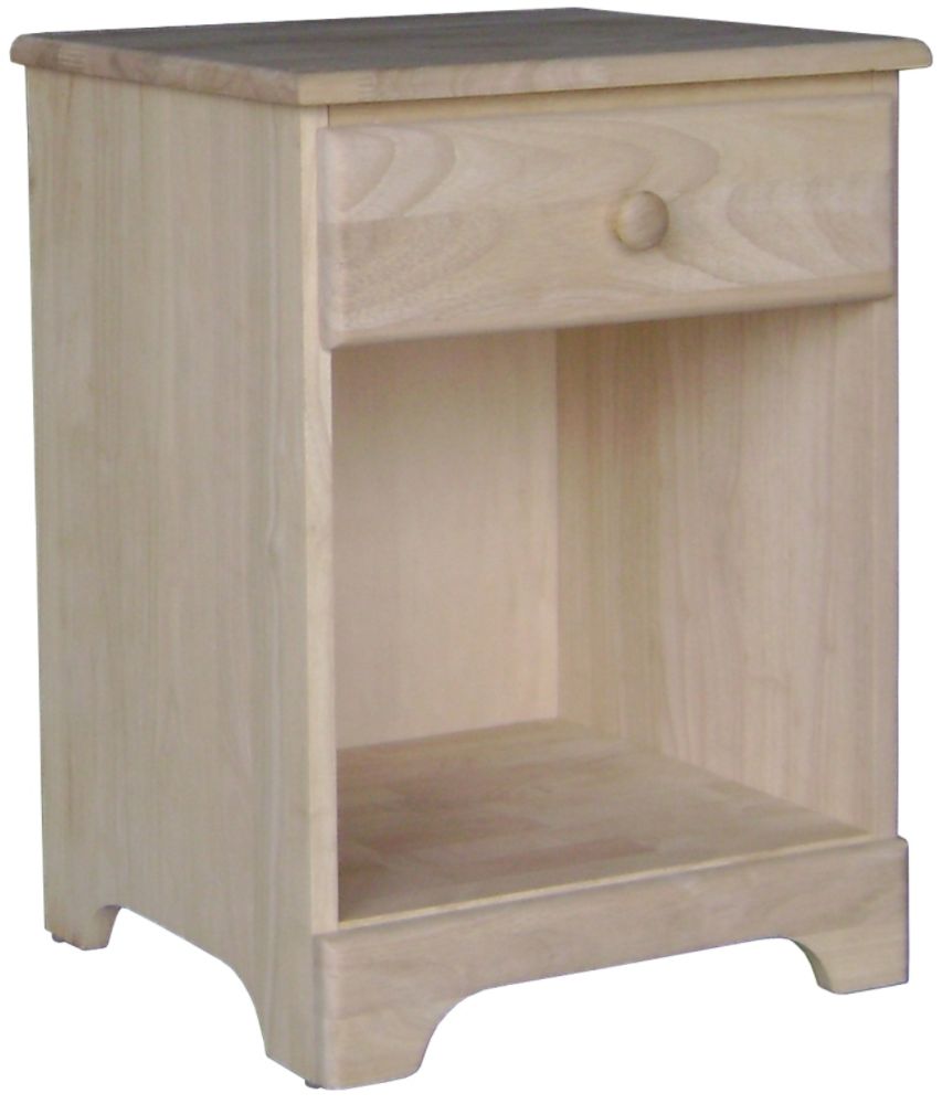International Concepts Night Stand with One Drawer Unfinished at Kmart.com