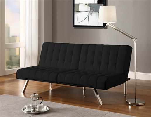 DHP Emily Splitback Futon  Black at Kmart.com