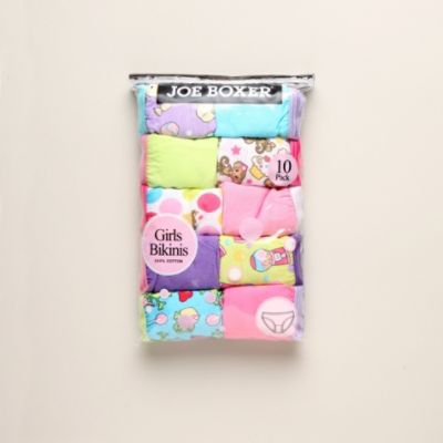 Joe Boxer Girls Underwear 10-Pack Bikini Assorted at Kmart.com