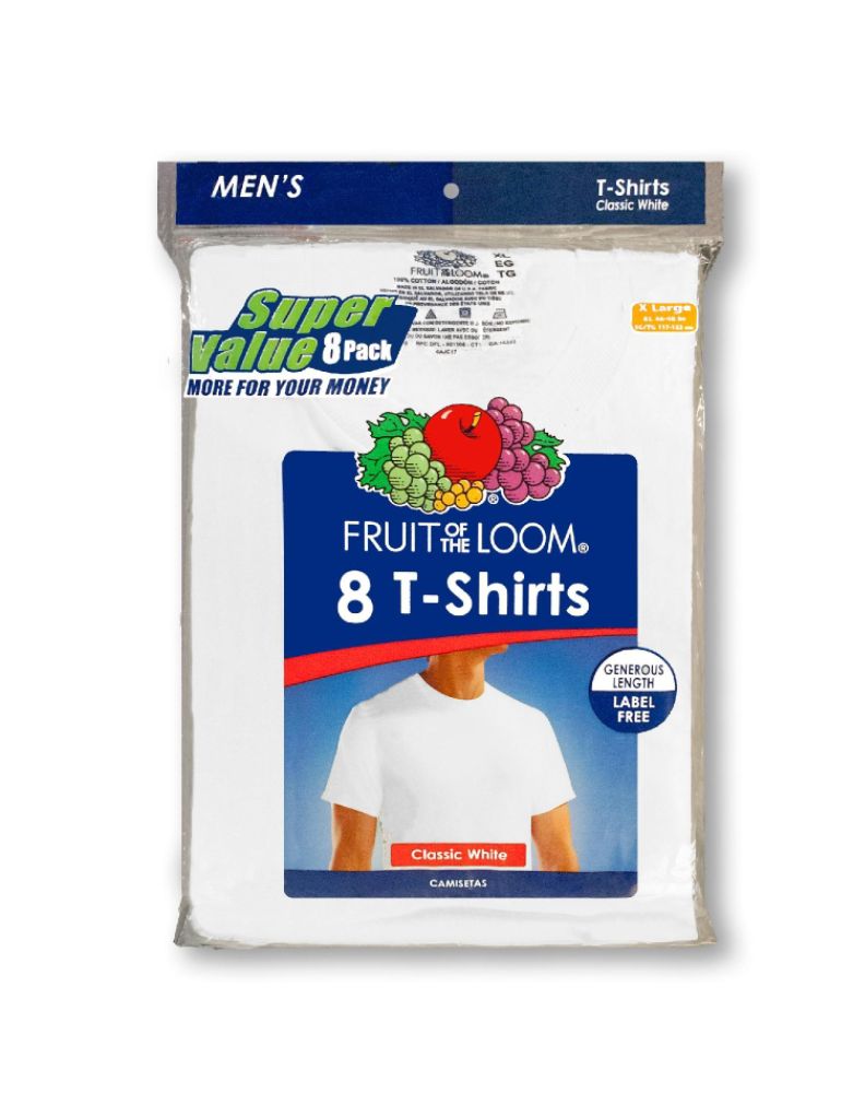Fruit of the Loom Men’s Apparel 8 Pack