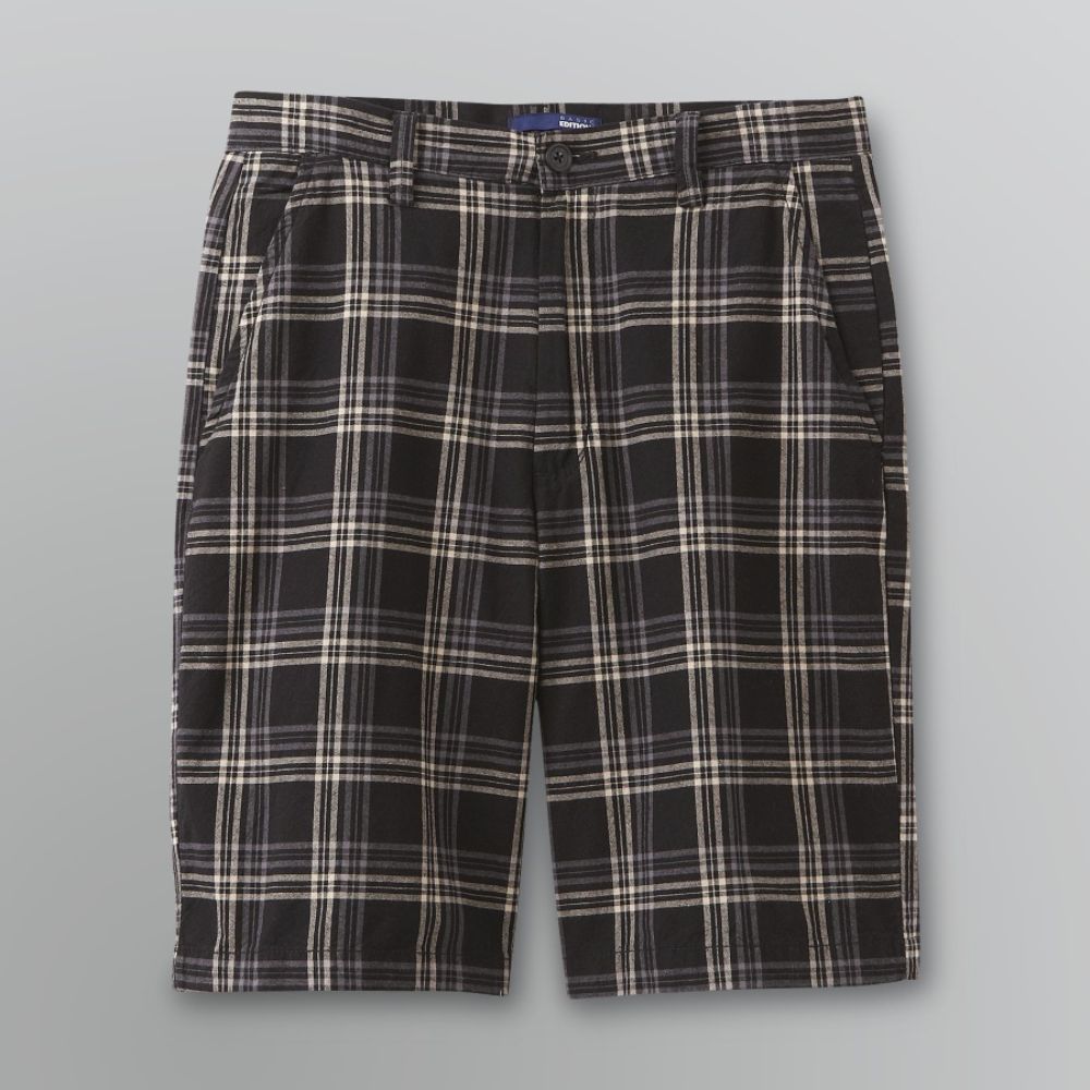 Basic Editions Men's Plaid Flat Front Shorts at Kmart.com