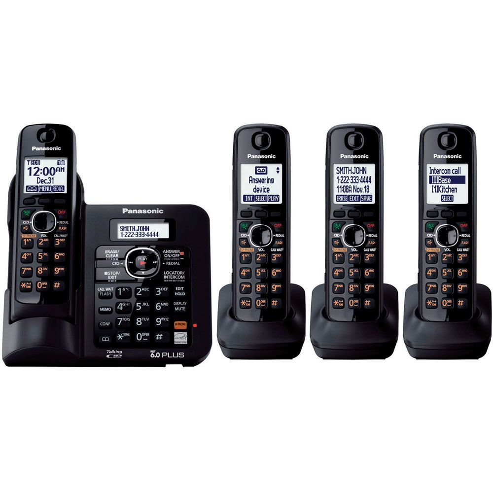 Panasonic KX-TG6644B DECT 6.0 Plus Expandable