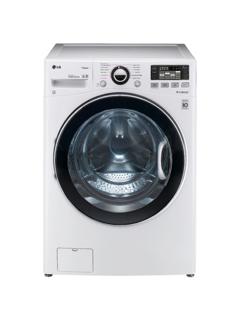 LG 4.0 cu.ft. Ultra Large Capacity Steam Front Load Washer with w/TurboWash™  - White ENERGY STAR® at Sears.com