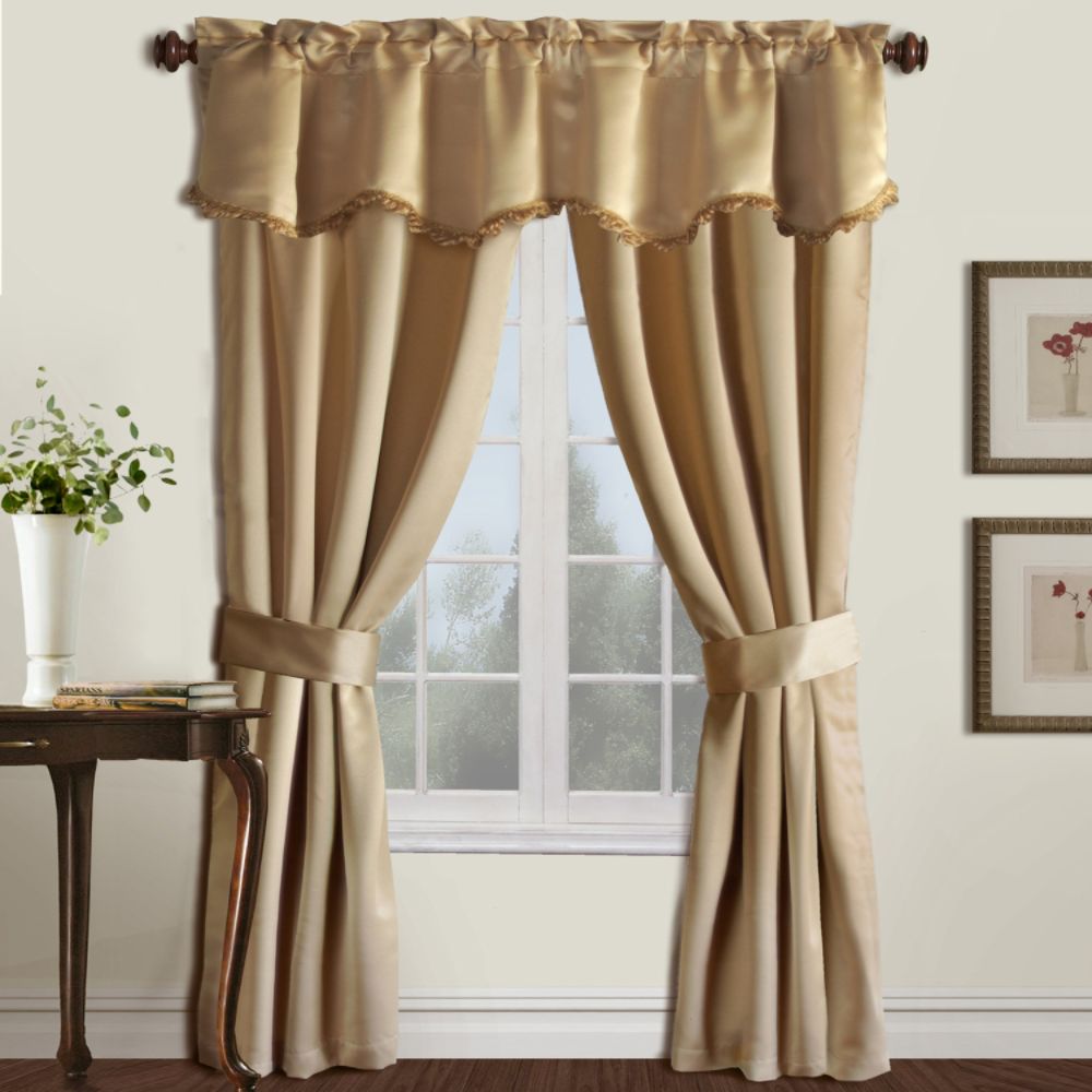 United Curtain Company Burlington Room Darkening Five Piece Set - Available in Gold, green, chocolate and burgundy at Sears.com