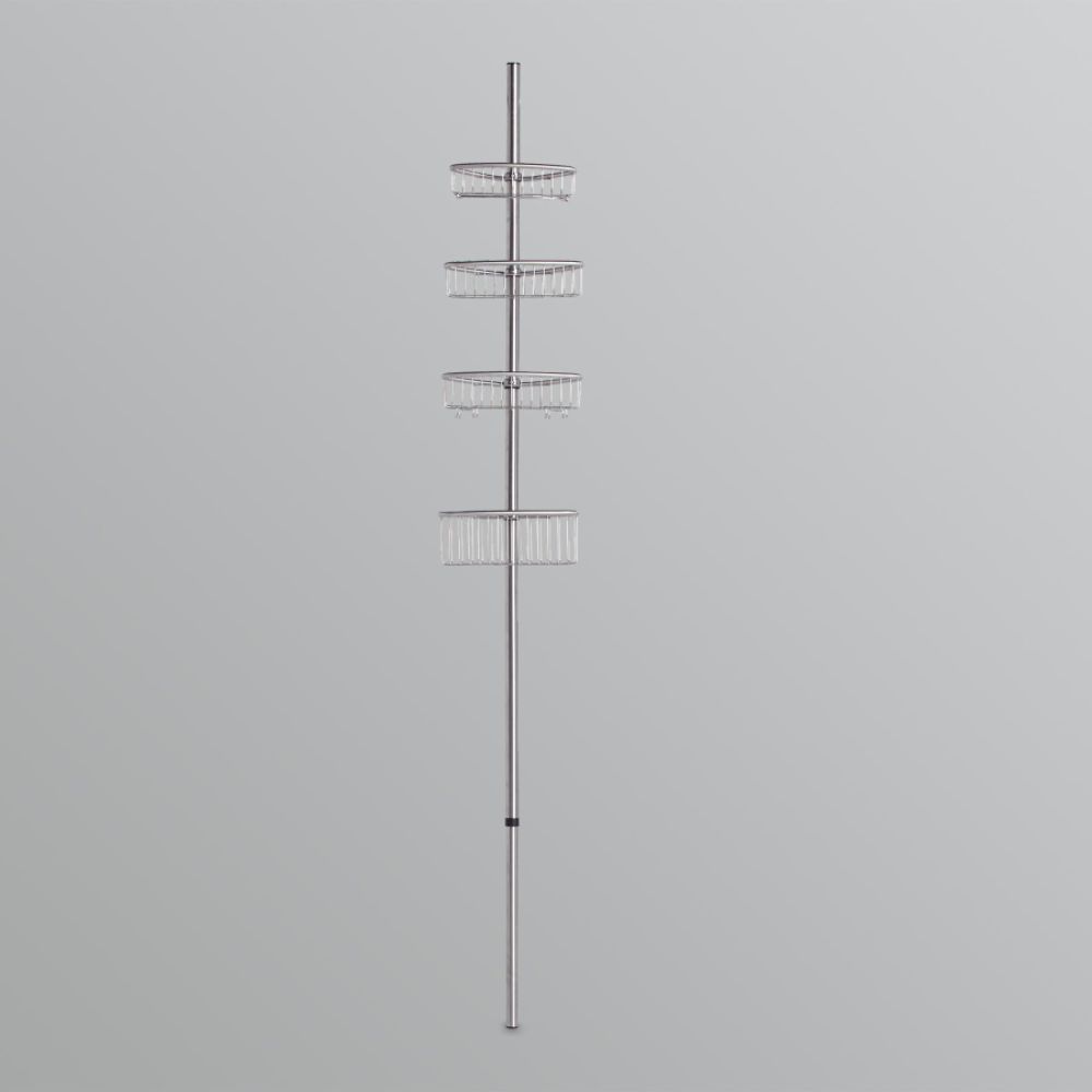 Interdesign Forma Brushed Stainless Steel Tension Pole Caddy