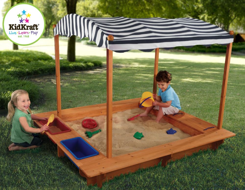 Outdoor Sandbox with Canopy at Kmart.com