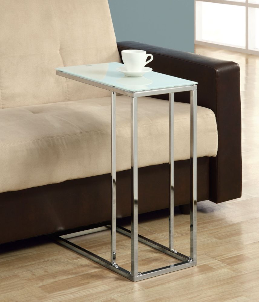 Monarch Specialties Chrome Metal Accent Table