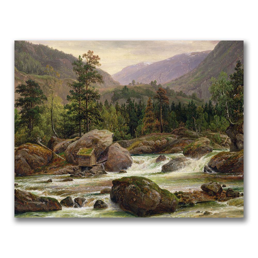 Trademark Art 24x32 inches Thomas Fearnley "Norwegian Waterfall, 1840" at Sears.com