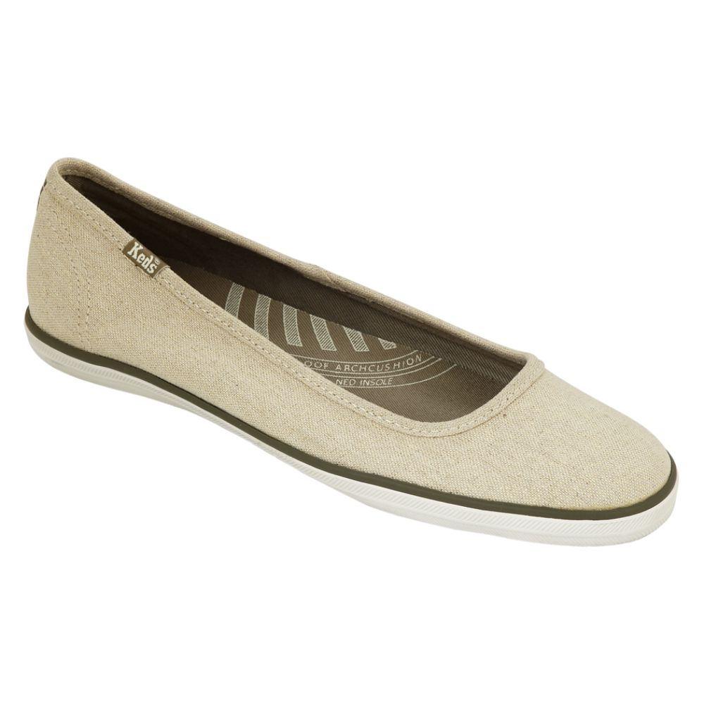 Keds Women's Athletic Casual Shoe Skimmer Sparkle - Natural/Gold at Sears.com