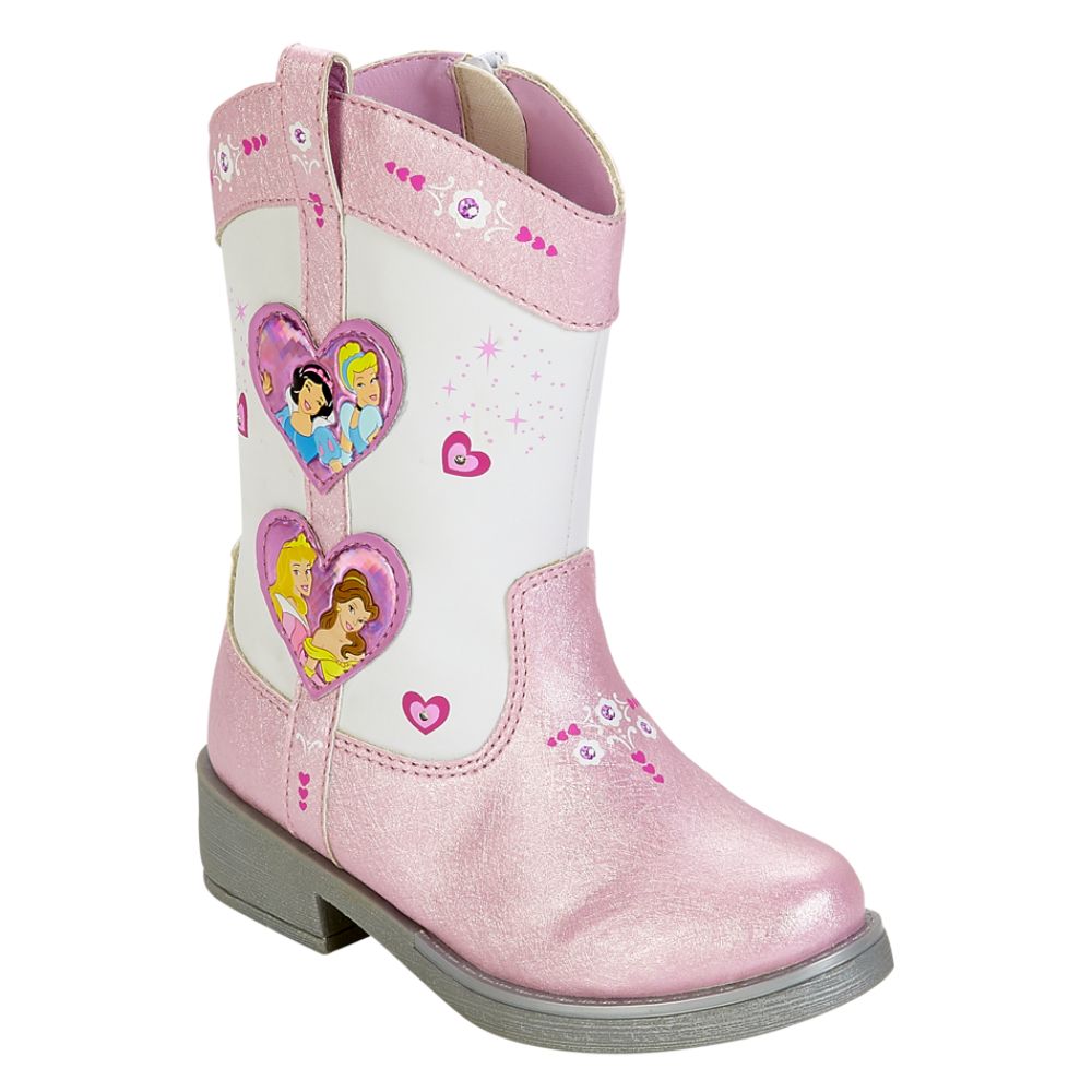 Disney Toddler Girl's Princess Light Up Cowboy Boot - Pink at Kmart.com
