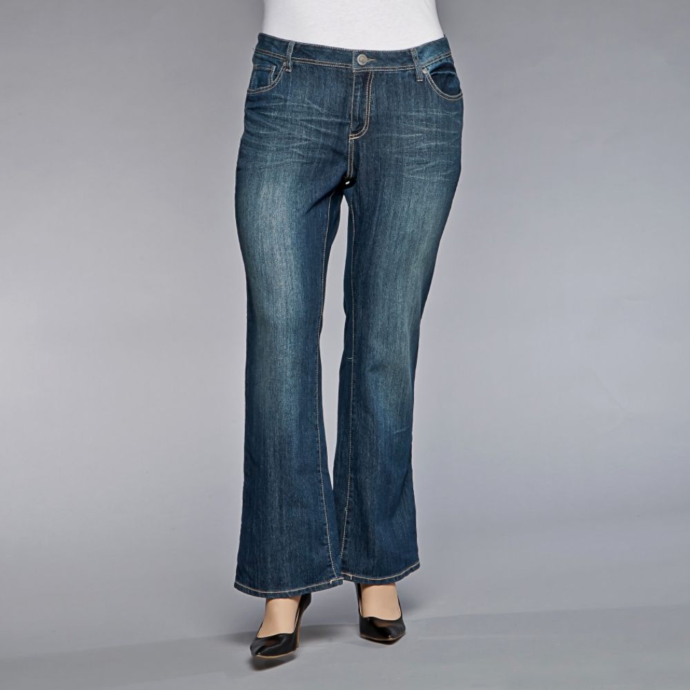 Inked & Faded Women’s Jeans Iridian Curvy Flare at Sears.com