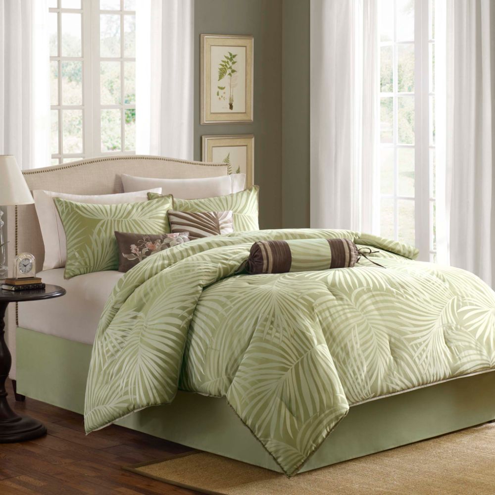 Madison Classics Bermuda Sage Queen 7pcs Jacquard Comforter Set at Sears.com