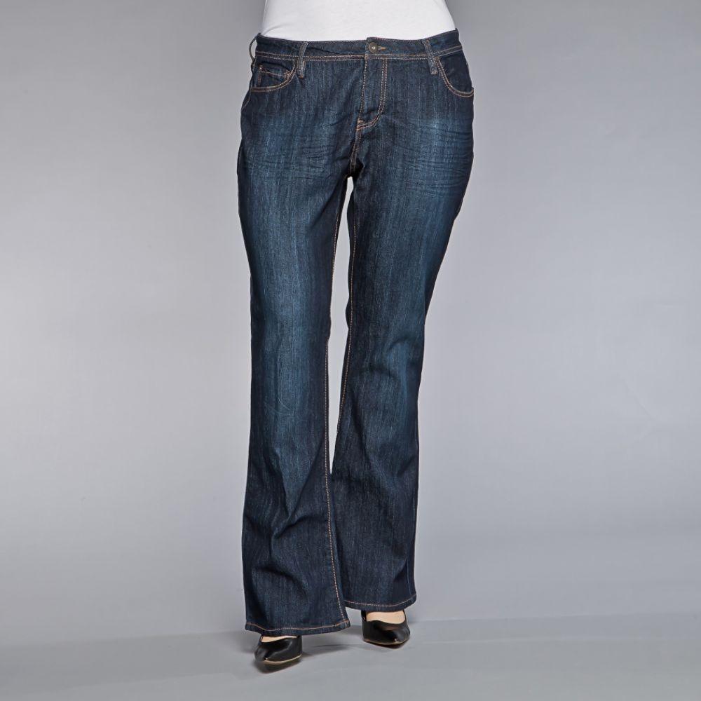 Inked & Faded Women’s Rinse Curvy Flare Jeans at Sears.com