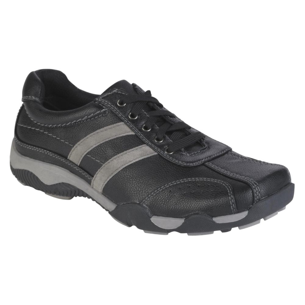 Sport Stags Men's Racer Casual Lace-Up - Extended Sizes - Black