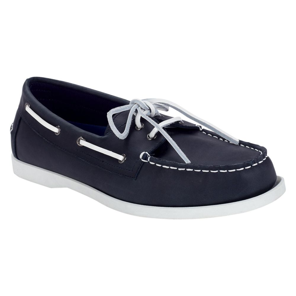 Thom McAn Men's Keeper Two-Eye Boat Shoe - Navy at Kmart.com