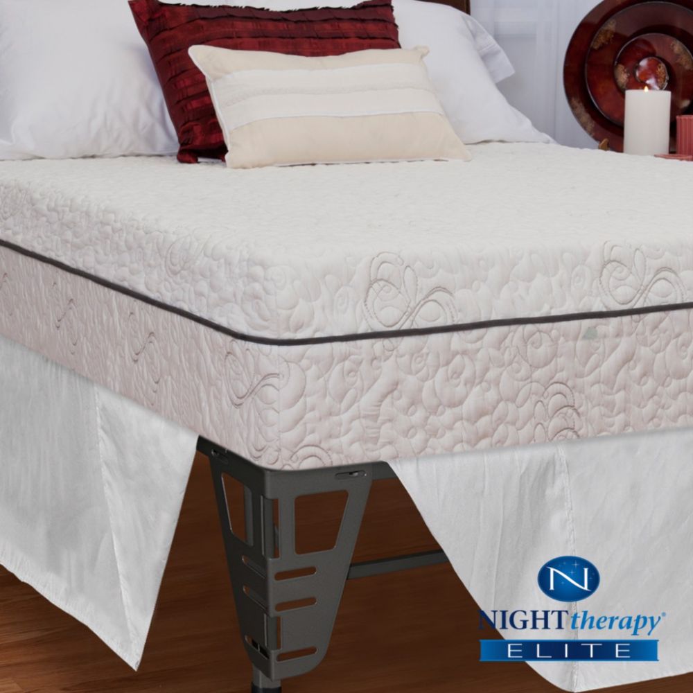 Night Therapy Elite 10" NuRest® Better Than Latex™ Mattress & Bed Frame Set - Queen at Kmart.com