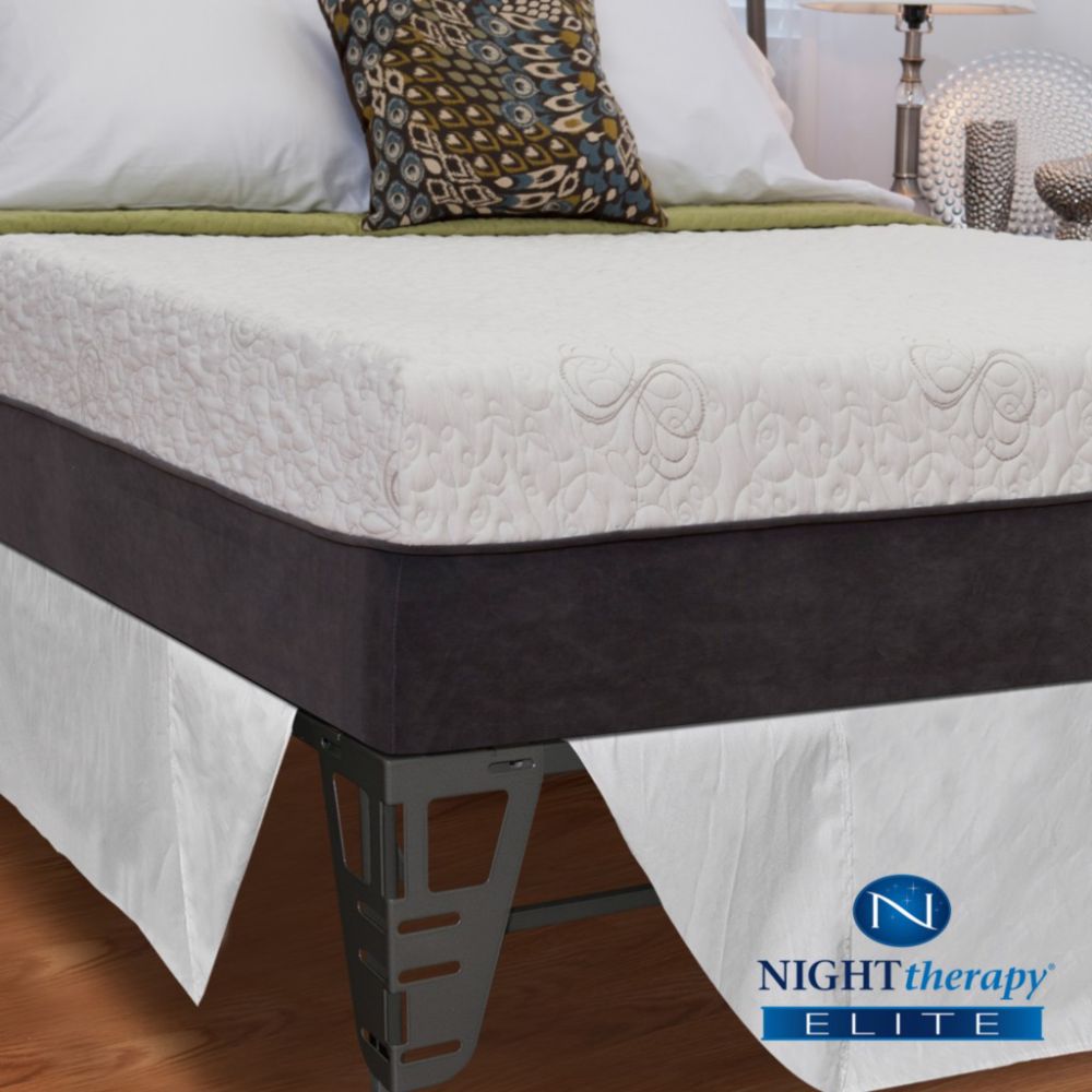 Night Therapy Elite 12" NuRest® Better Than Latex™ Mattress & Bed Frame Set - Queen at Kmart.com