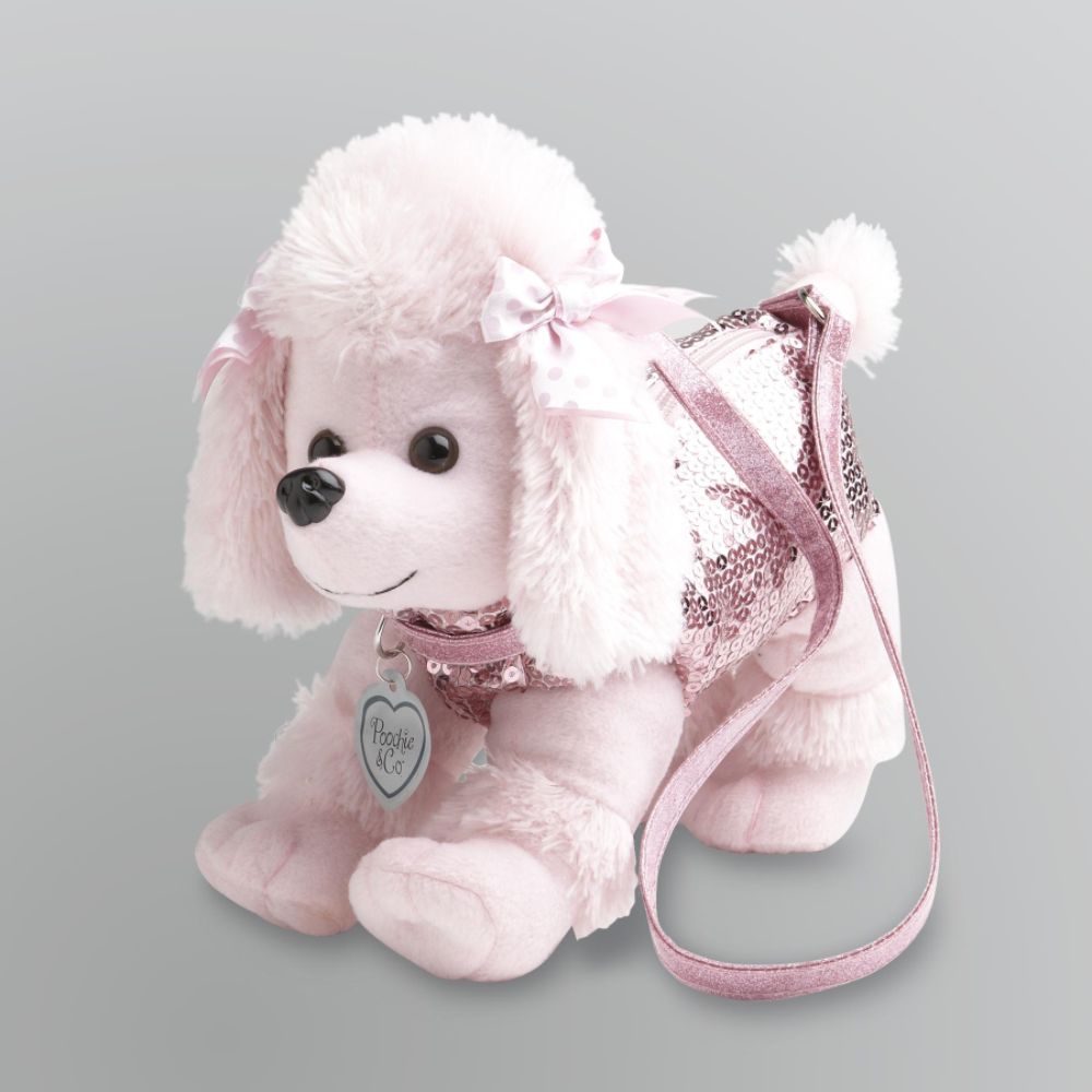 Confetti Girl's Sequins & Plush Dog Handbag - Pink Poodle at Sears.com