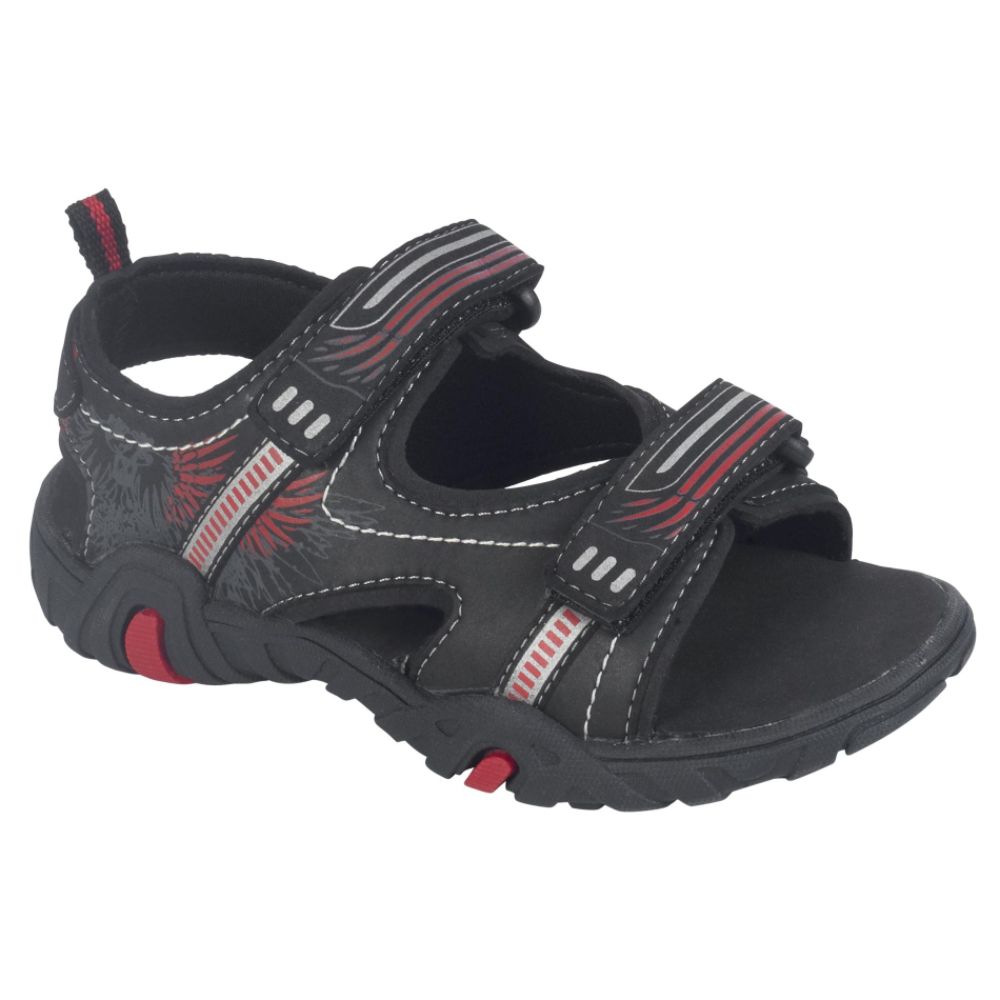 Route 66 Boy's Radcliffe Double Strap Sandal - Red at Kmart.com