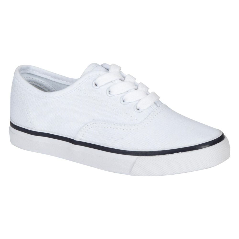 Joe Boxer Youth Unisex Rewind Canvas Lace Up - White at Kmart.com