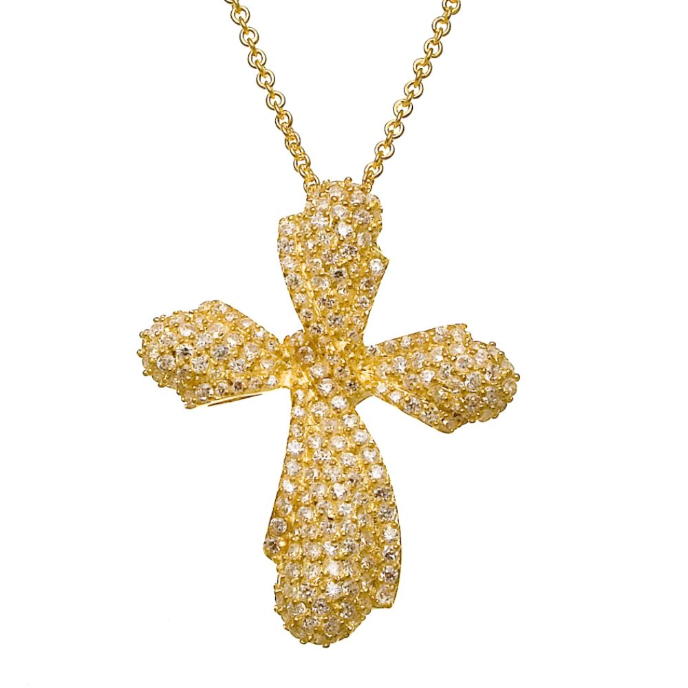 Sofia by Sofia Vergara Ladies  Cubic Zirconia Cross Pendant at Kmart.com