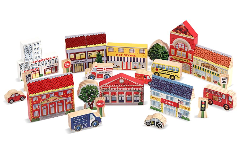 Melissa & Doug Town Blocks Play Set at Kmart.com