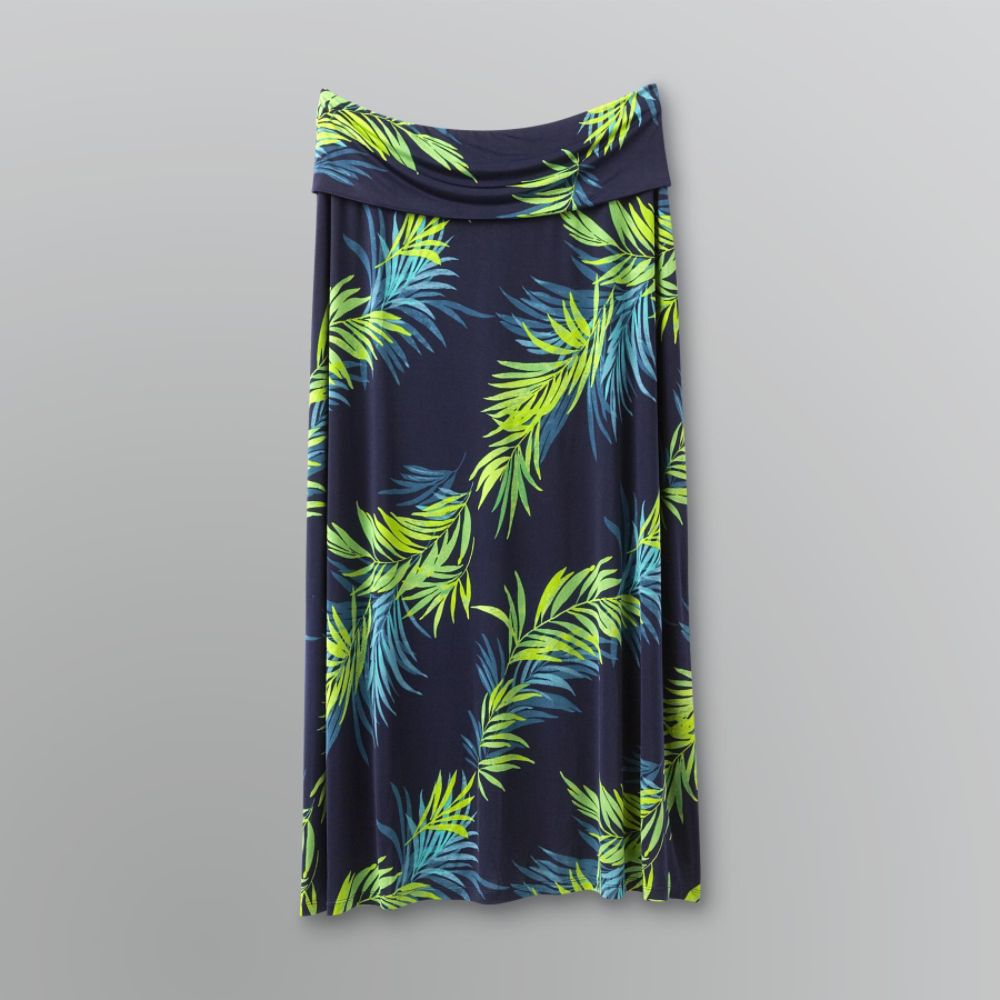 Beverly Drive Women's Plus Printed Maxi Skirt at Sears.com